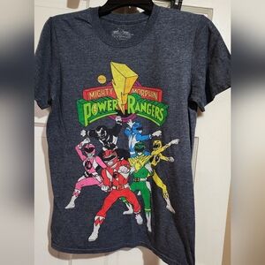 Mighty Morphin Power Rangers Graphic T-Shirt - Gray